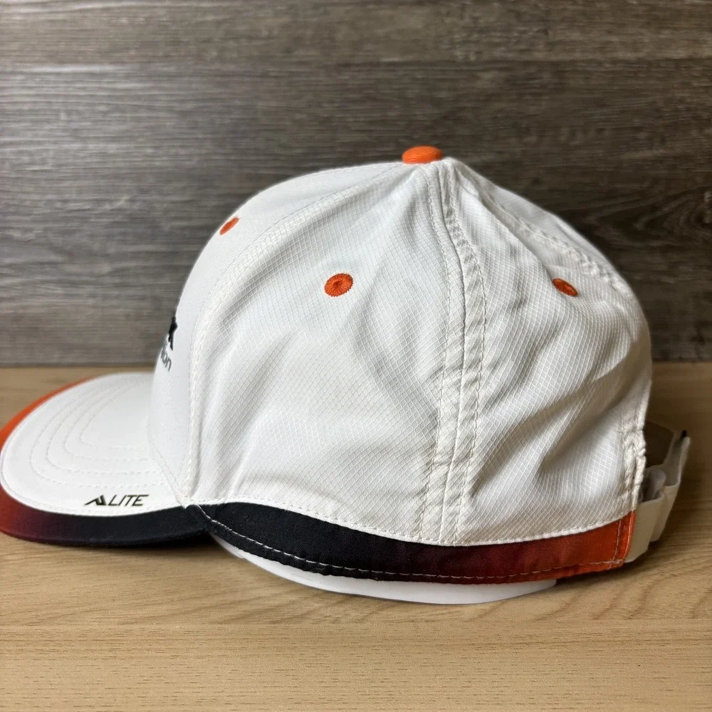 Hankook Hat Cap Strap Back White Black Orange Racing Embroidered Mens One Size